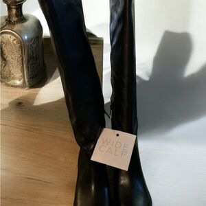 Naturalizer Fae Black Leather Boots size 8.5 M NIB